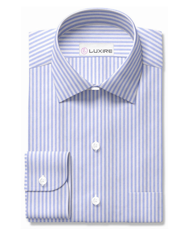 Grapemist  Blue University Stripes Oxford