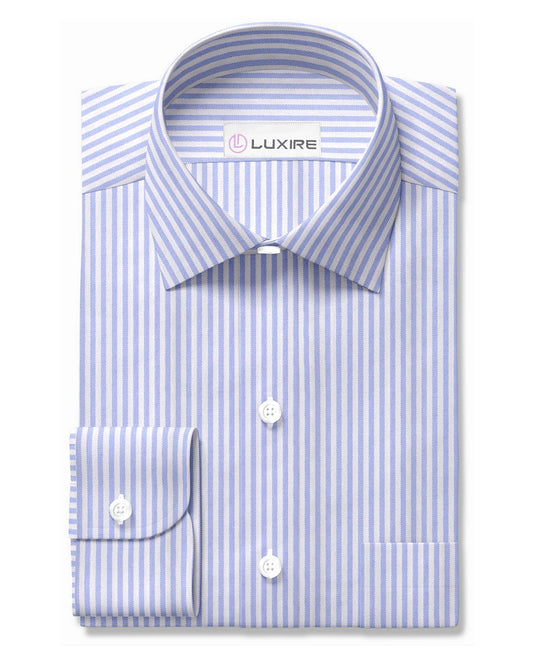 Grapemist  Blue University Stripes Oxford